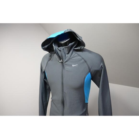 Nike Running Hoodie Jacket Dri Fit Athletic Performance Mens Fitted Medium - Picture 1 of 10